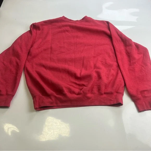 men’s red Christmas sweatshirt L m125-48 - Picture 2 of 3